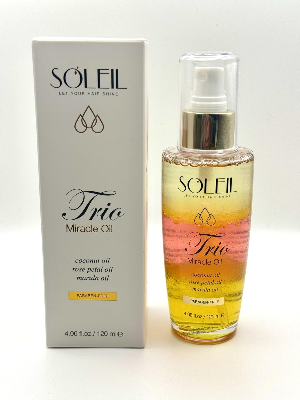 Soleil Trio Miracle Oil Hair Serum / Elixir Treatment